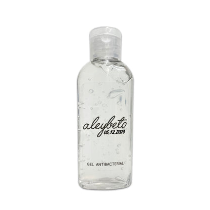 Gel Antibacterial ó Crema para Boda Personalizado Mod. 33 Corrido