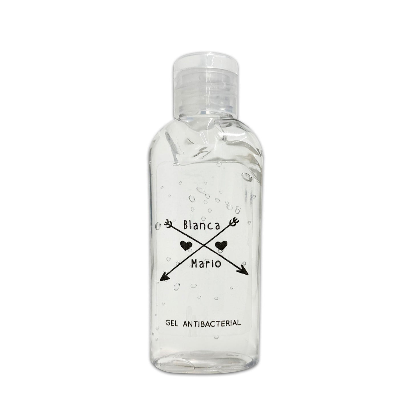 Gel Antibacterial ó Crema para Boda Personalizado Mod. 35 Dos fle