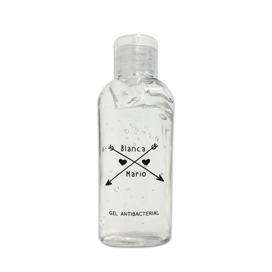 Gel Antibacterial ó Crema para Boda Personalizado Mod. 35 Dos fle