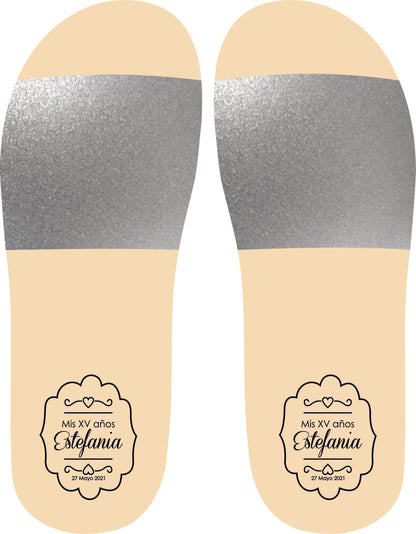 Chancleta para XV años - Mod.39 Mi Fiesta XV 🎉 | Festiboda