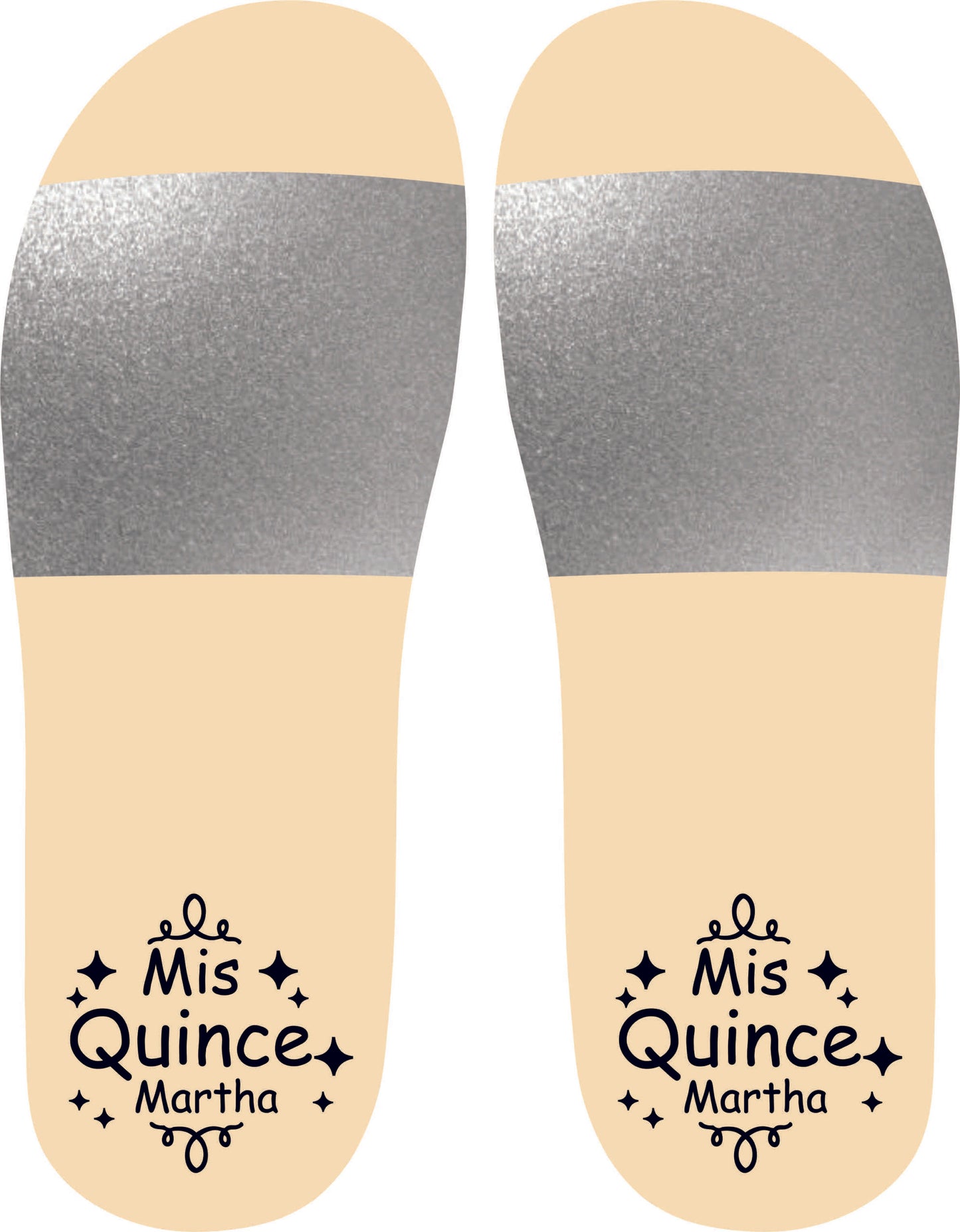 Chancleta para XV años - Mod.44 Destellos 🩴 | Festiboda