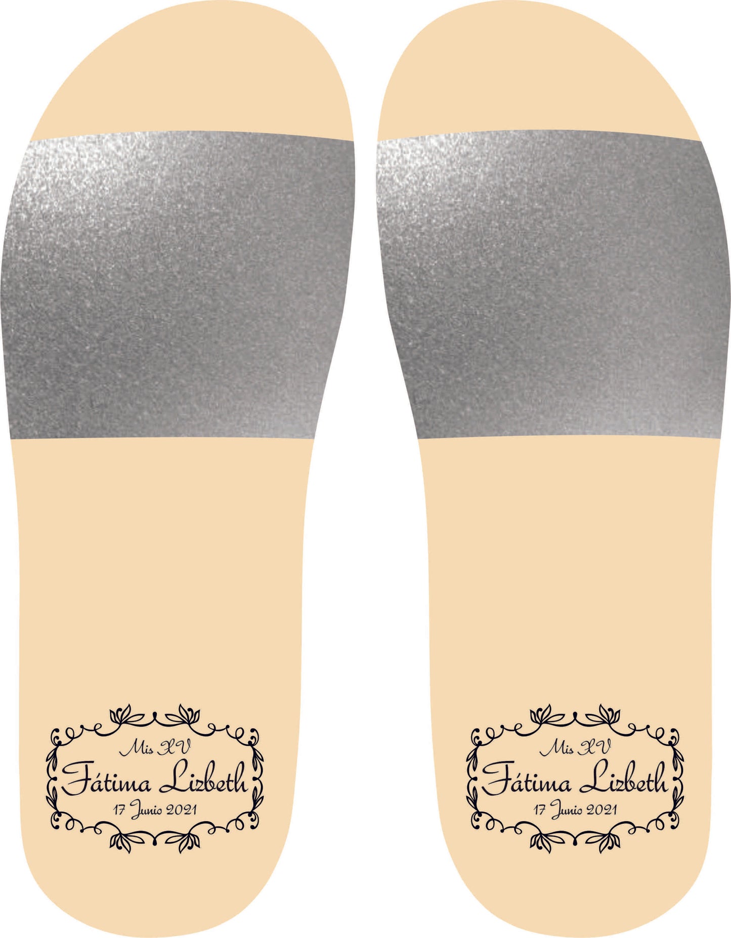 Chancleta para XV años - Mod.47 Elegante XV 🩴 | Festiboda