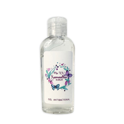 Gel Antibacterial ó Crema para XV Años Personalizado Mod. 48 La m