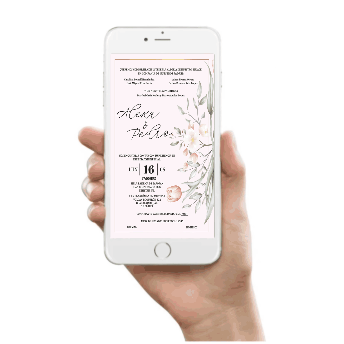 Invitación Mod . 6 Negro y Blanco | Festiboda