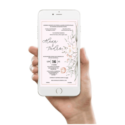 Invitación Mod . 6 Negro y Blanco | Festiboda