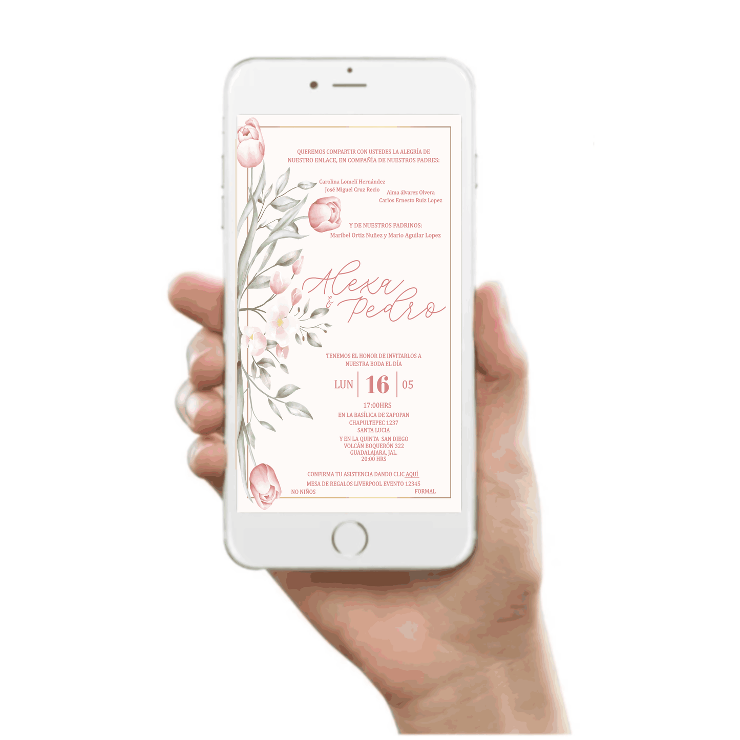 Invitación Mod . 7 Tulipan | Festiboda