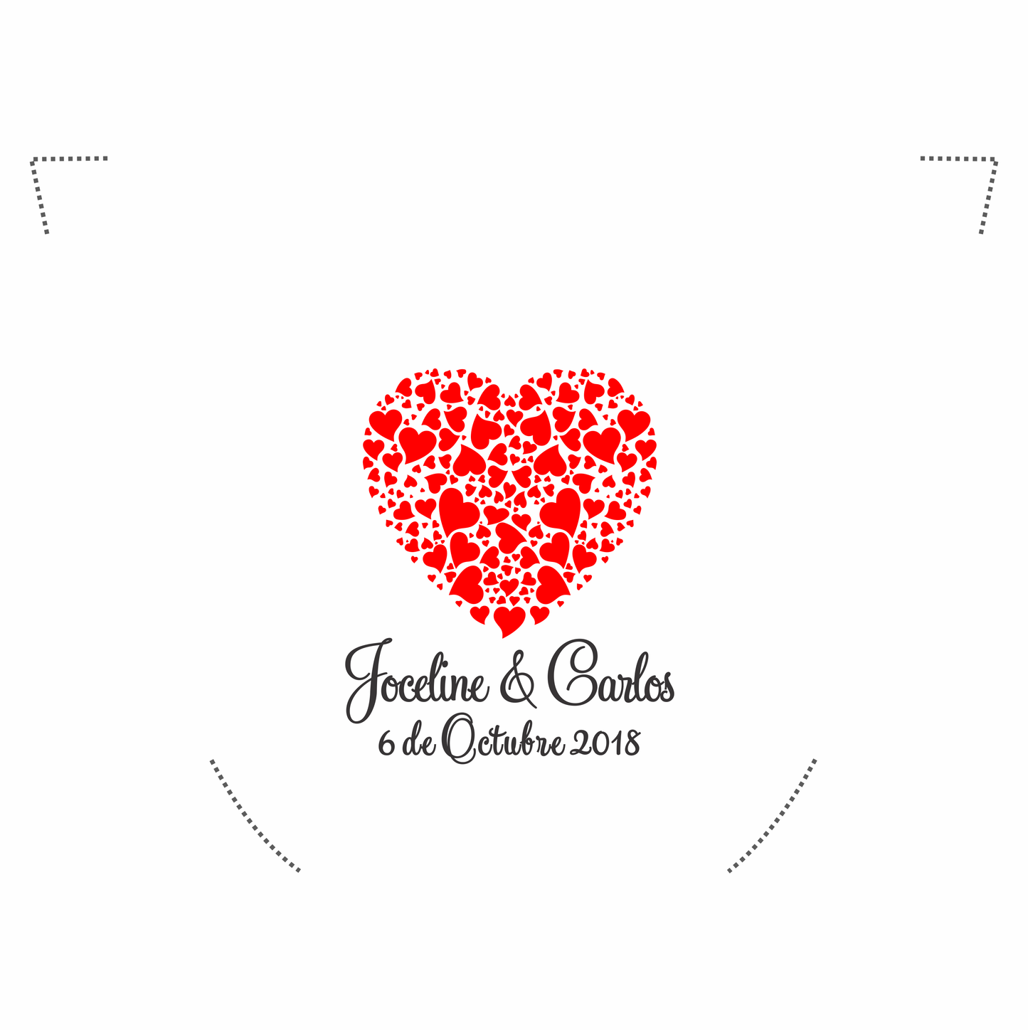Pantufla Mod 72 Corazón de Corazones | Festiboda