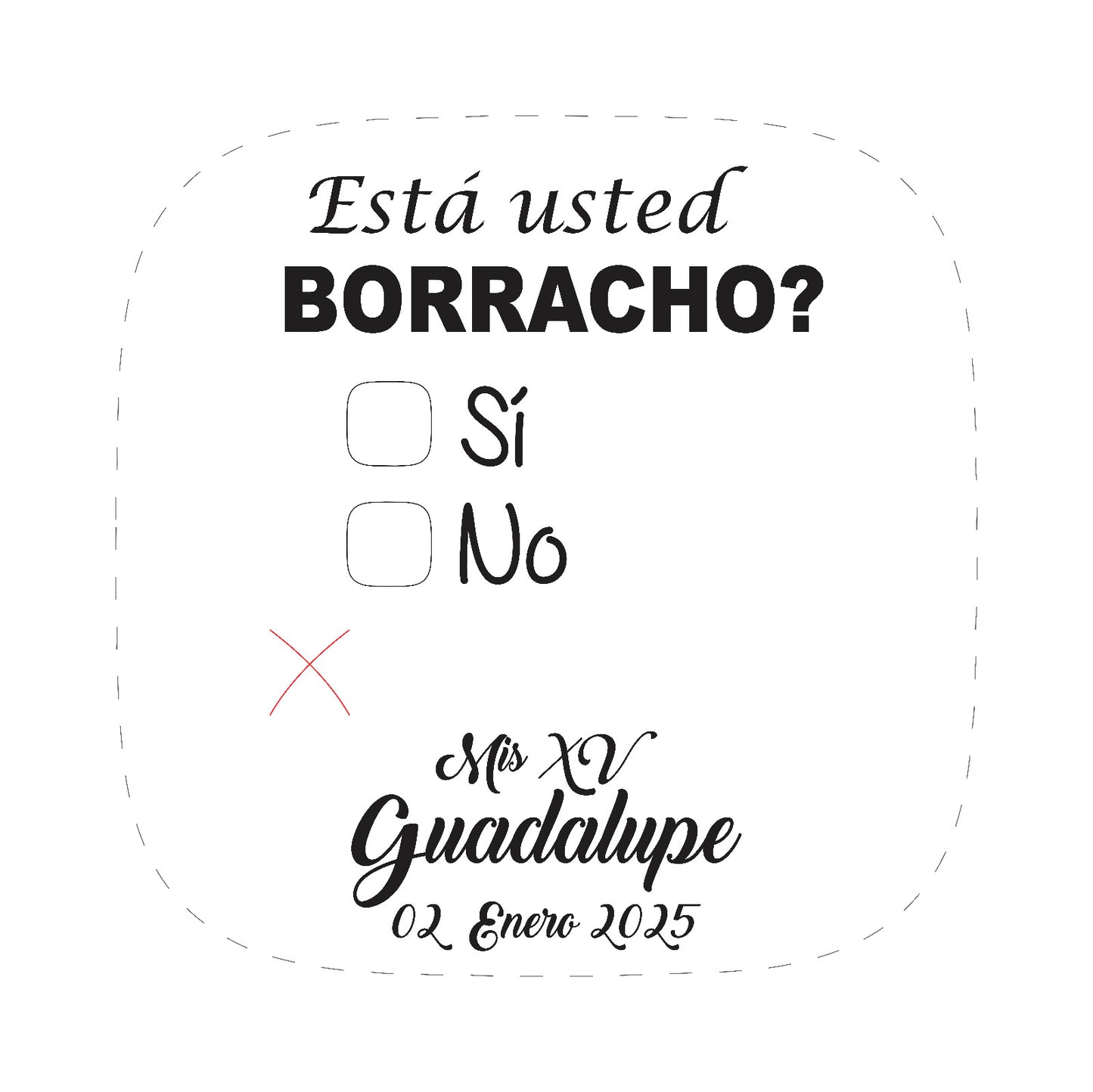 Cilindro para XV años - Mod. 40 Borracho 🧴 | Festiboda