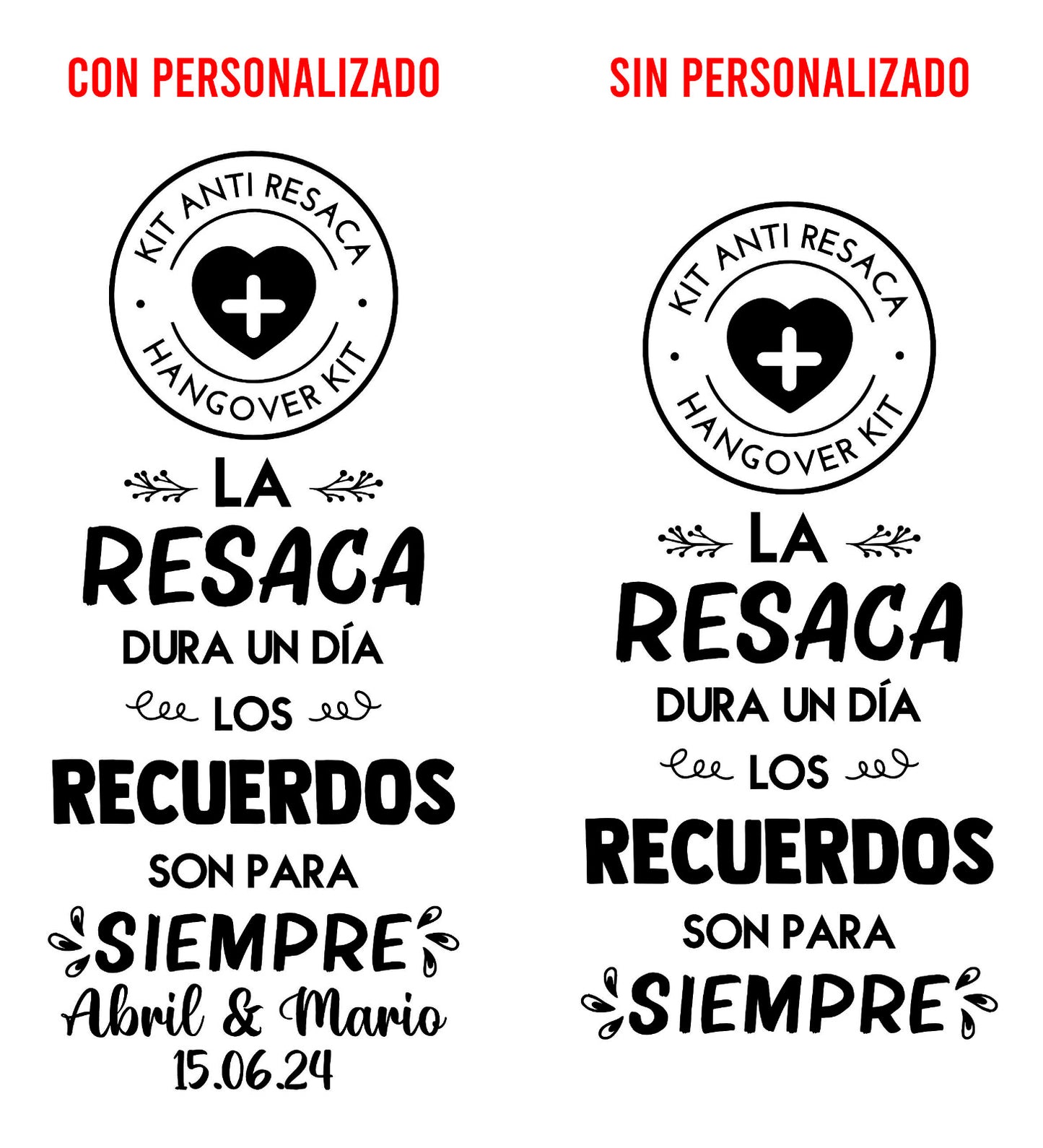 Costalito para Kit Anticruda para Boda mod. 6 Resaca 💍 | Festibod