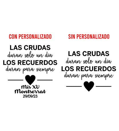 Costalito para Kit Anticruda para XV Años mod. 7 Solo un día XV 🎁