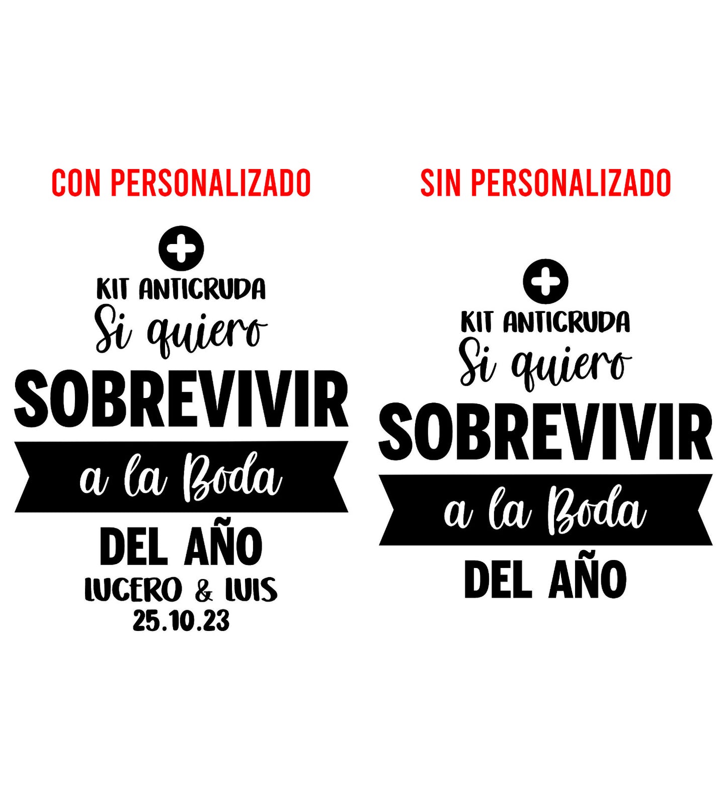 Costalito para Kit Anticruda para Boda mod. 10 Sobrevivir 💍