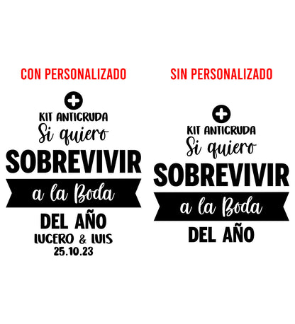 Costalito para Kit Anticruda para Boda mod. 10 Sobrevivir 💍