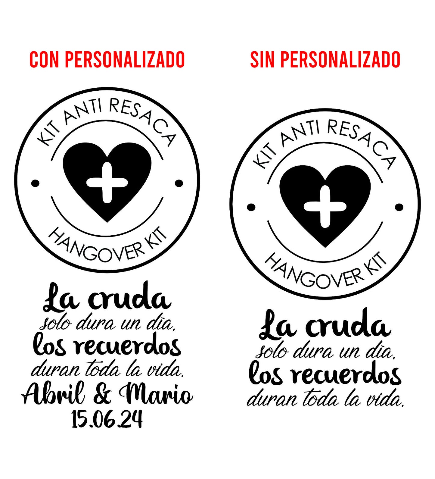 Costalito para Kit Anticruda para Boda mod. 11 Corazon cruz 💍