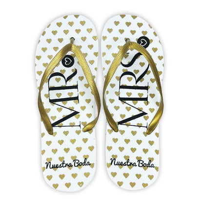 Sandalia  para Boda Mod.142 CORAZON Nuestra Boda ( Suela :Blanca