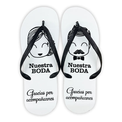 Sandalia  para Boda Mod.20 NOVIOS Nuestra Boda ( Suela :Blanca -T