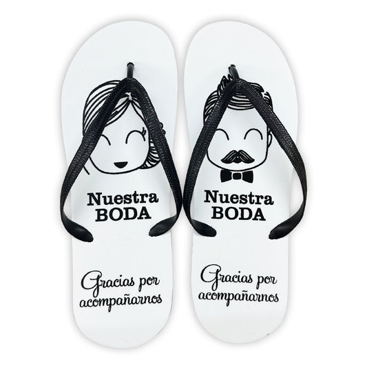 Sandalia  para Boda Mod.20 NOVIOS Nuestra Boda ( Suela :Blanca -T