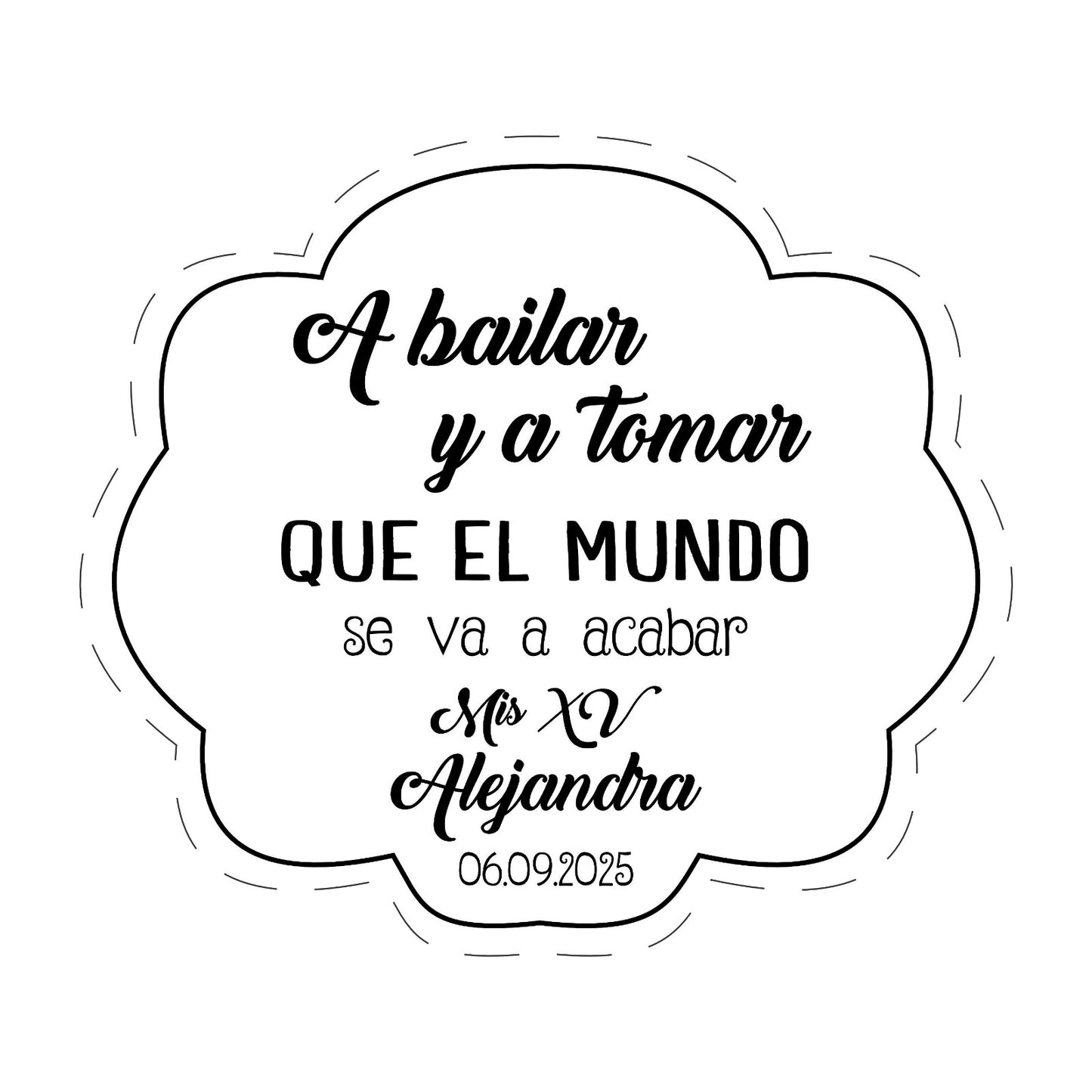 Cilindro para XV años -  Mod. 2 A Bailar 🧴 | Festiboda