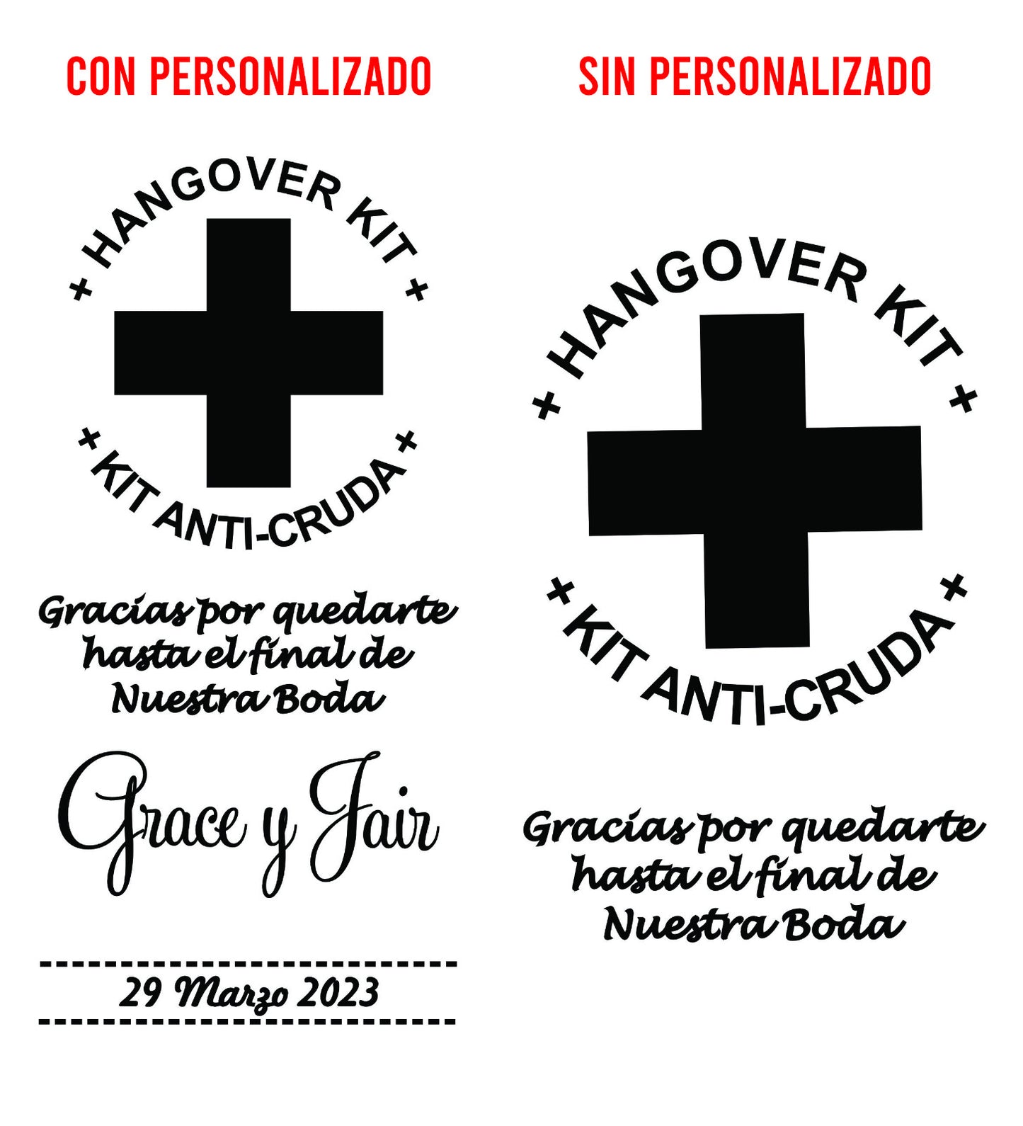 Costalito para Kit Anticruda para Boda mod.2 Clásico 💍 | Festibod