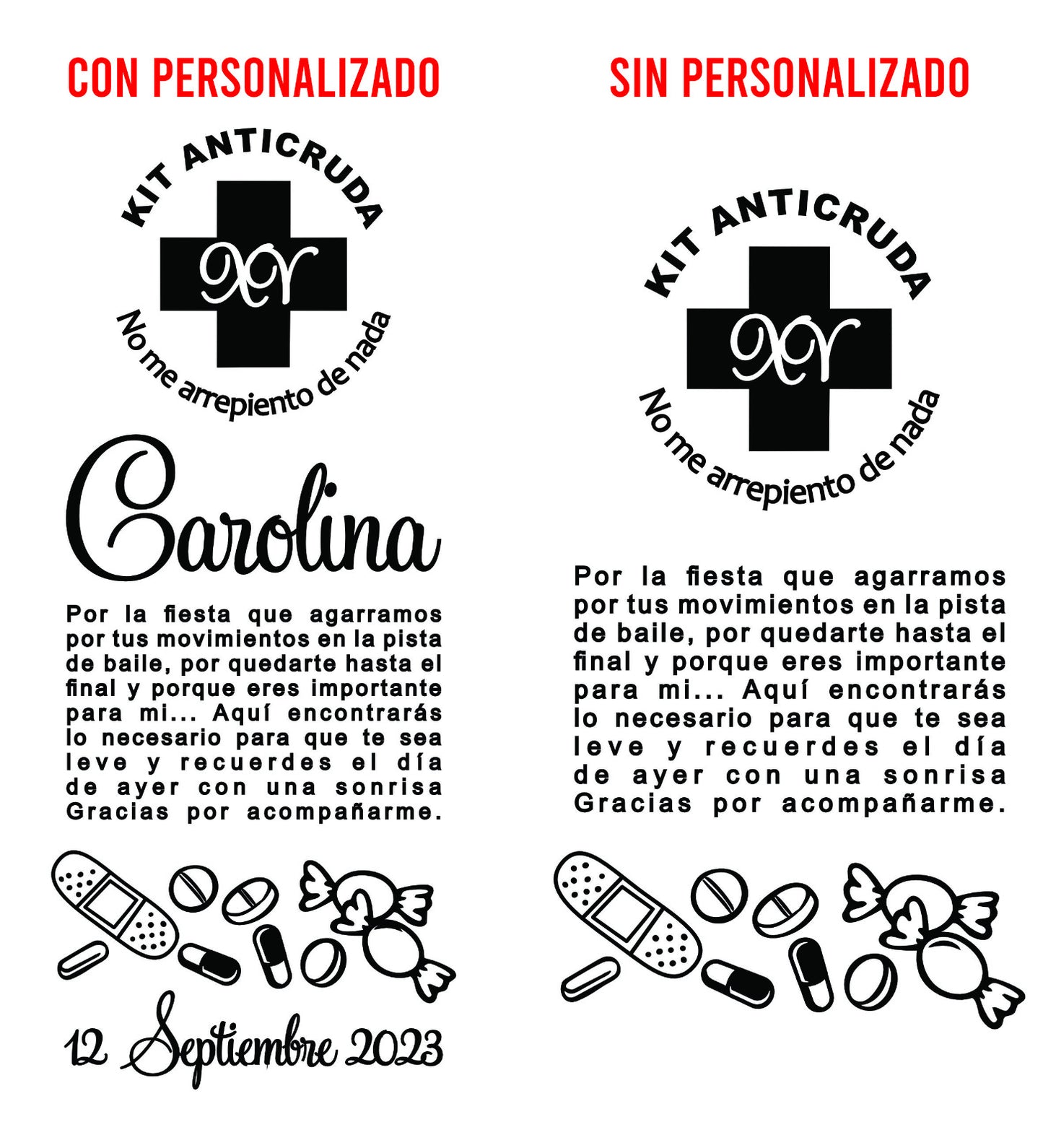 Costalito para Kit Anticruda para XV Años mod. 2 Clásico XV 🎁