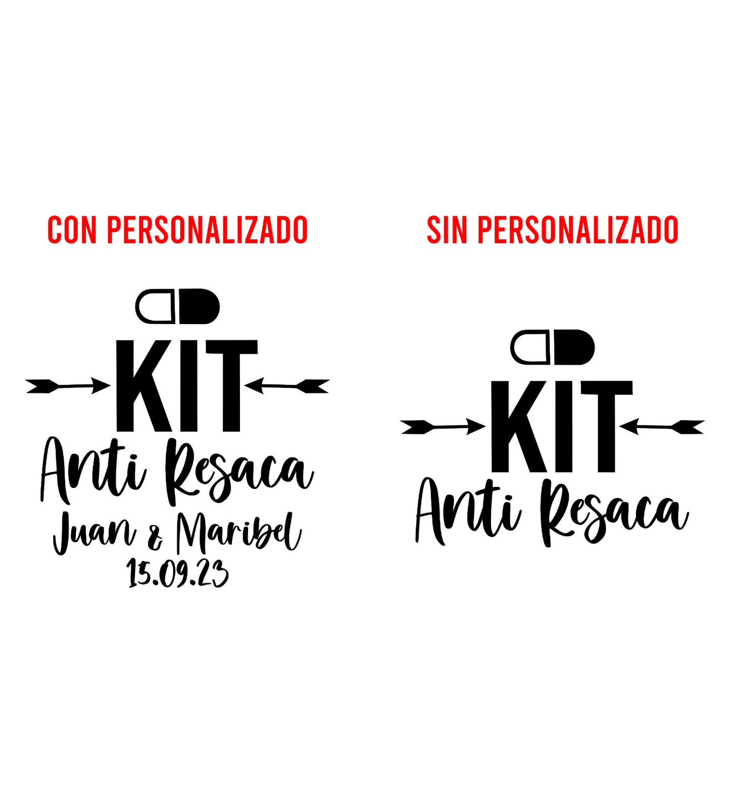 Costalito para Kit Anticruda para Boda mod. 4 Anti Resaca 💍