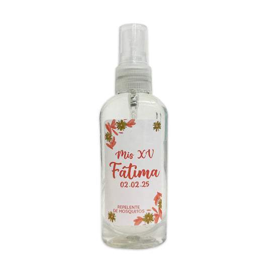 Repelente para XV Años Personalizado – Mod. #5 Olivas 🦟