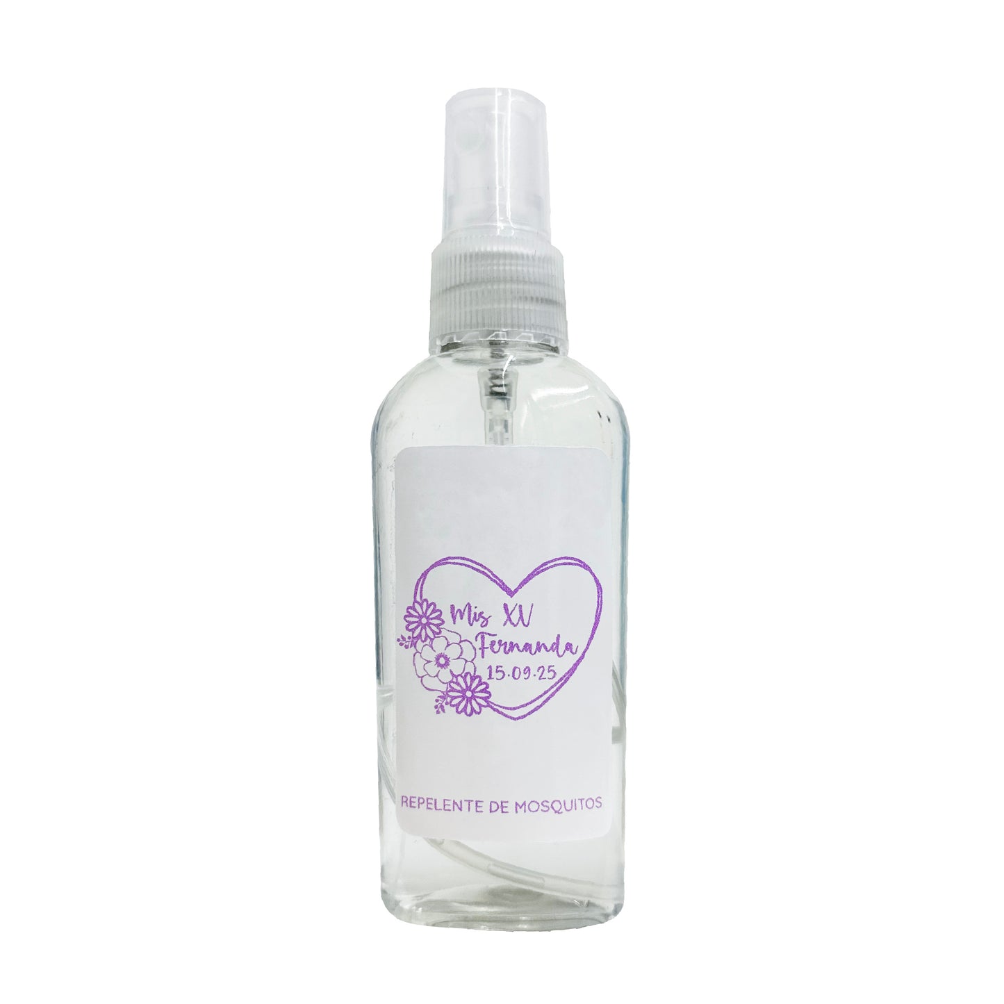 Repelente para XV Años Personalizado – Mod. #8 Cora morado 🦟