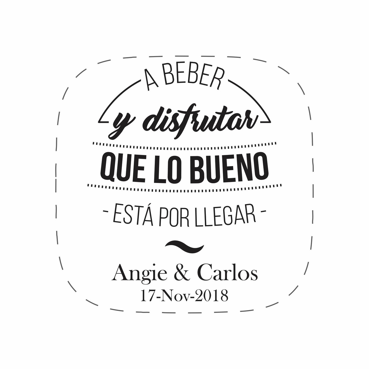 Cilindro para boda - Mod. 51 A Beber 💍 | Festiboda