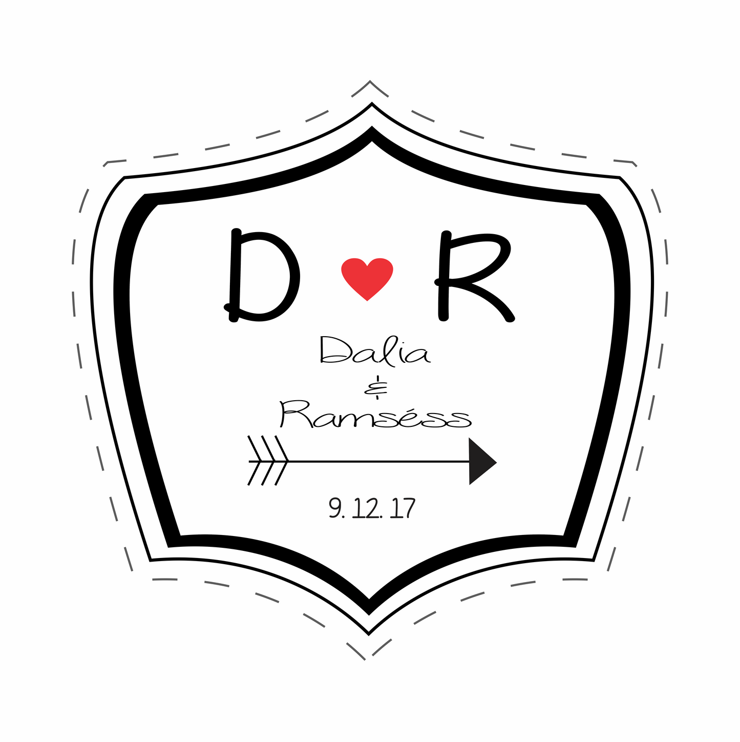 Cilindro para boda - Mod. 85 Flecha &amp; Corazón 💍 | Festiboda