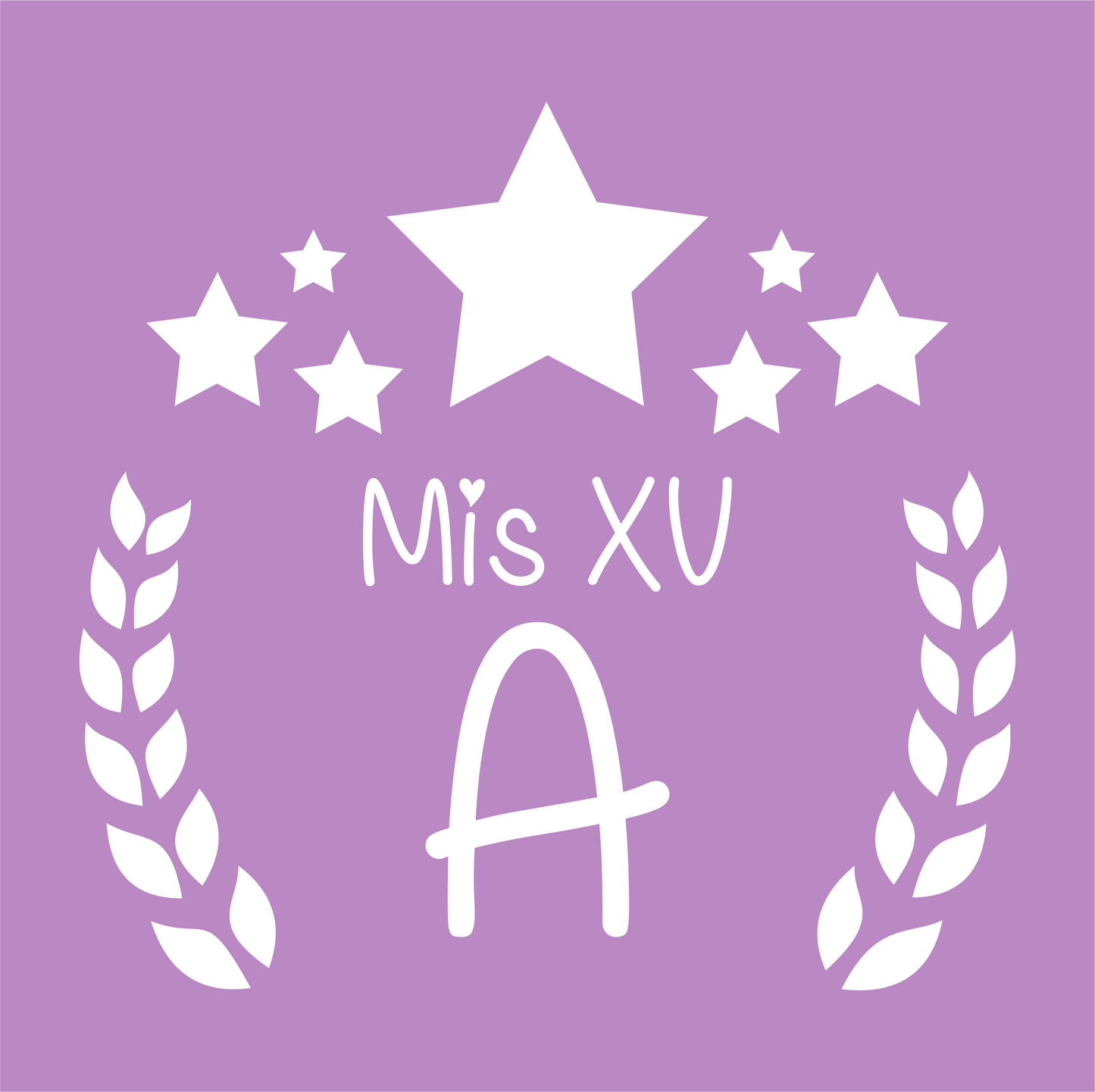 Abanico para XV años Personalizado - Mod. 516 Estrellas