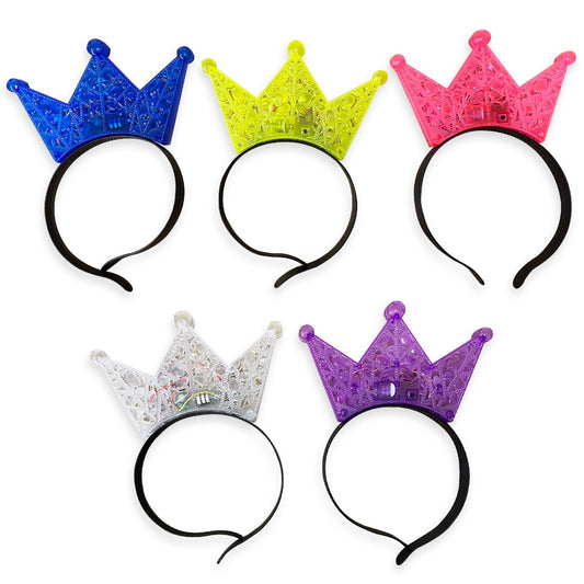 Diadema Corona REY LUMINOSA Paquete 12 pzas | Festiboda