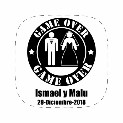 Cilindro para boda - Mod. 103 Game Over 💍 | Festiboda