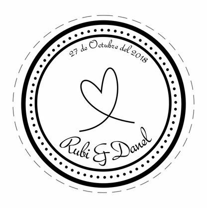 Cilindro para boda - Mod. 118 Corazón 💍 | Festiboda