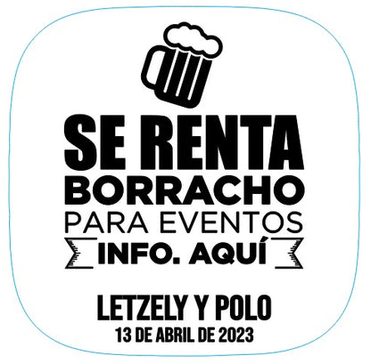 Cilindro para boda - Mod. 64 Se Renta 💍 | Festiboda