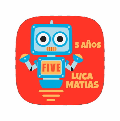 Cilindro para bautizo - Mod. 575 Robot 🧴 | Festiboda