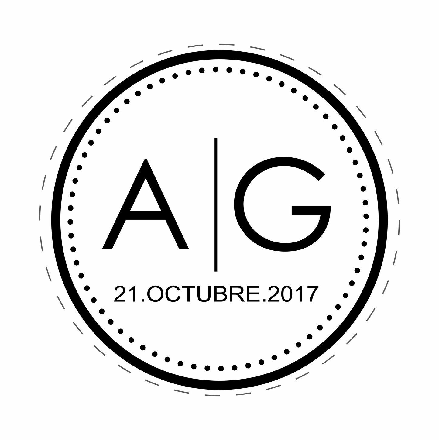 Cilindro para boda - Mod. 105 Iniciales 💍 | Festiboda