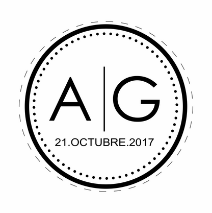 Cilindro para boda - Mod. 105 Iniciales 💍 | Festiboda