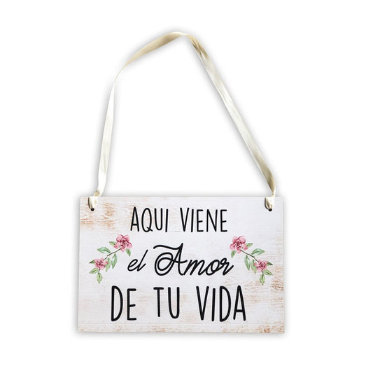 Letrero de Paje para  Boda