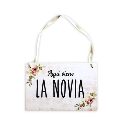 Letrero de Paje para  Boda