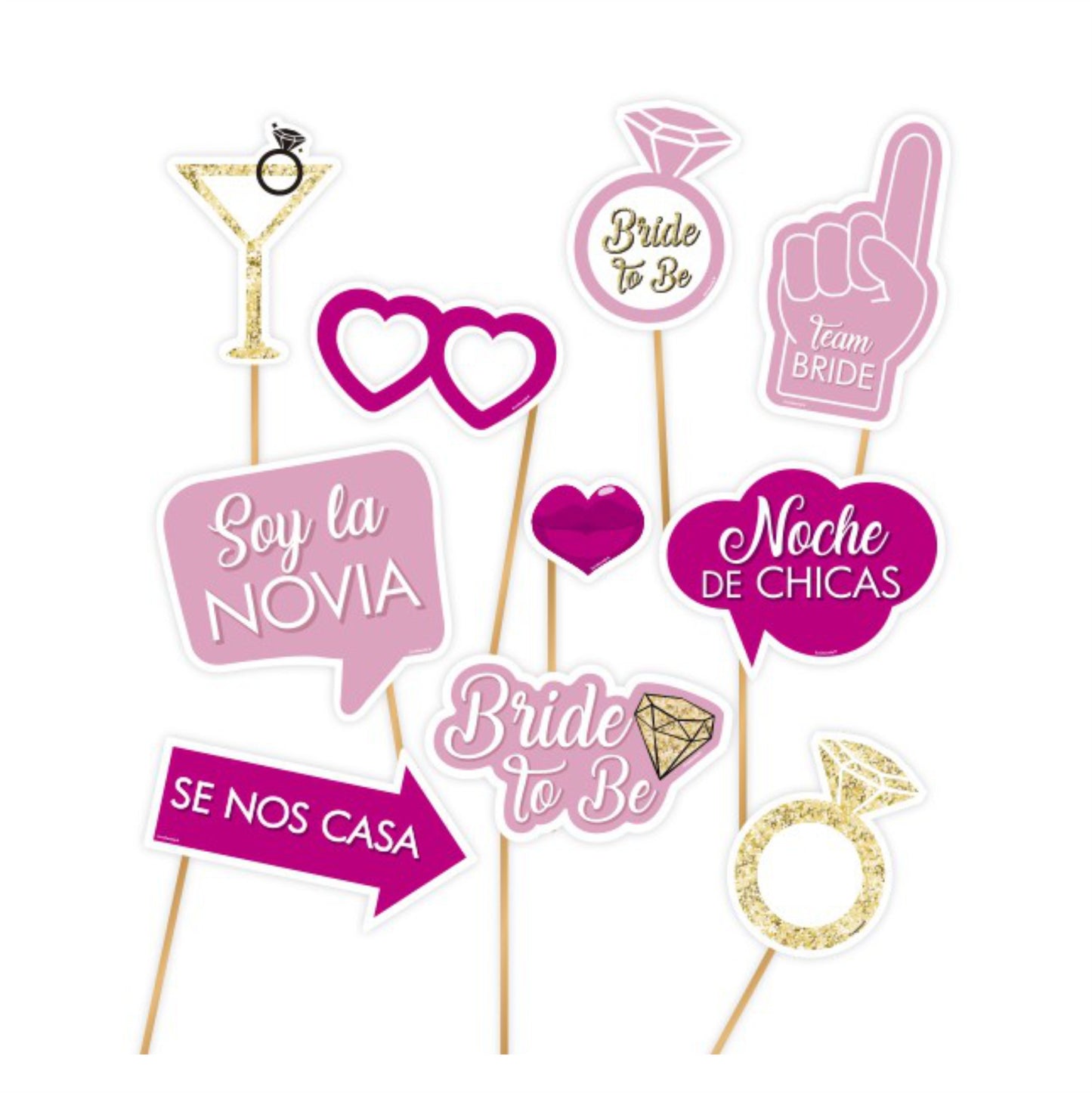 Photo Props ó Letreros Selfie Despedida Soltera