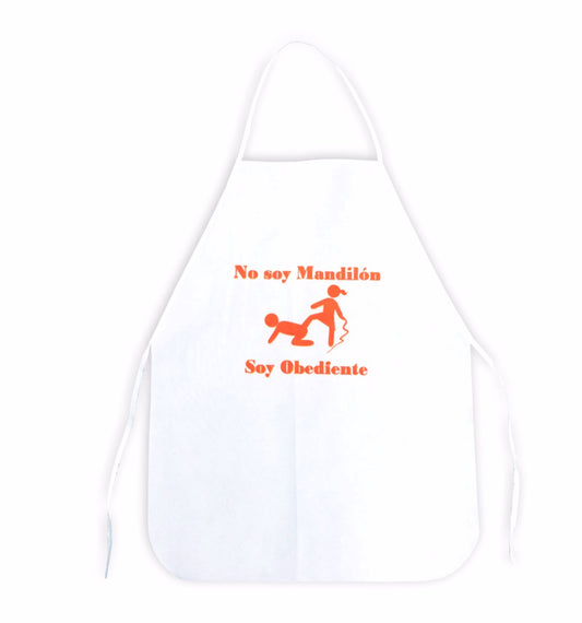 Mandil para Boda Personalizado No soy Mandilón Soy Obediente 💍