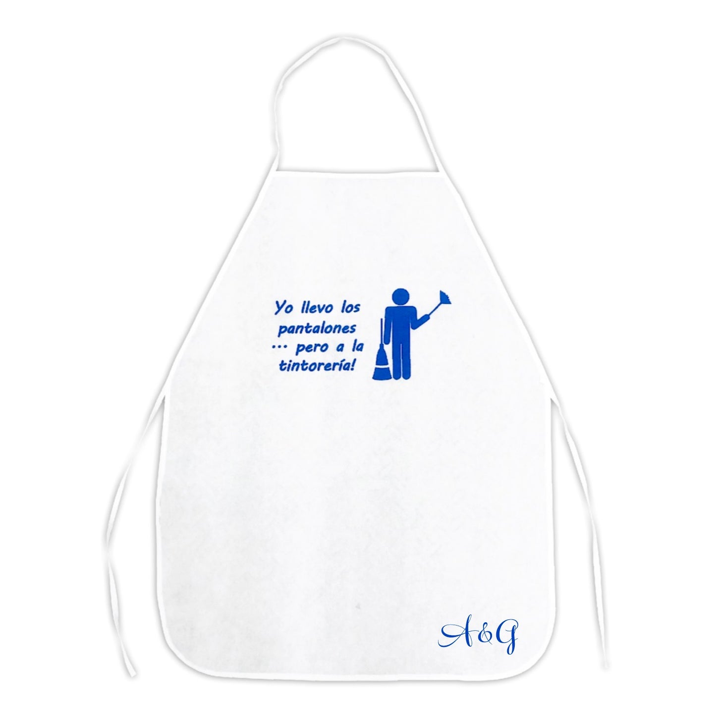 Mandil para Boda Personalizado Yo llevo los Pantalones pero a la