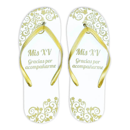 Sandalia  para Boda Mod. 85 GUIA MIS XV Gracias por Acompañarme (