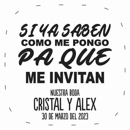 Cilindro para boda - Mod. 39 Pa Que 💍 | Festiboda