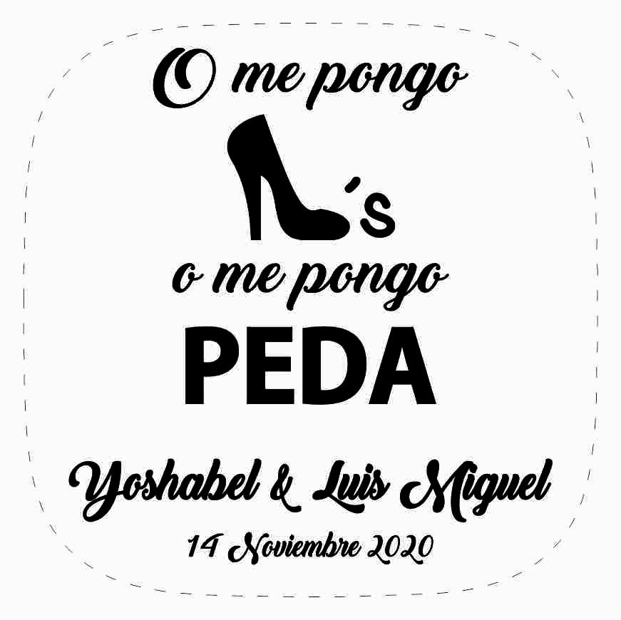 Cilindro para boda - Mod. 52 Tacones 💍 | Festiboda