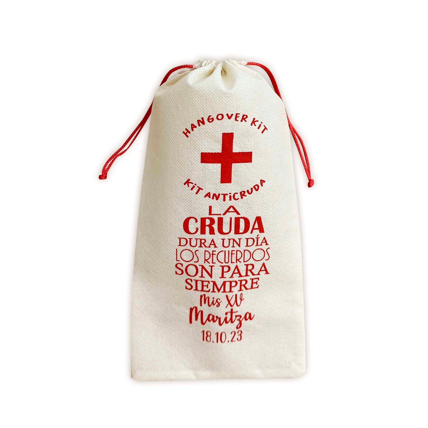 Costalito para Kit Anticruda para XV Años mod. 3 La Cruda dura un