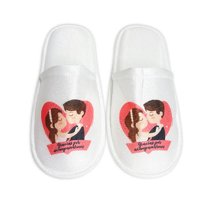 Pantufla Mod 177 Pareja a Color  GRACIAS POR ACOMPAÑARNOS ( Tela