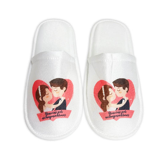 Pantufla Mod 177 Pareja a Color  GRACIAS POR ACOMPAÑARNOS ( Tela