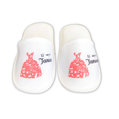 Pantuflas para XV años Personalizadas