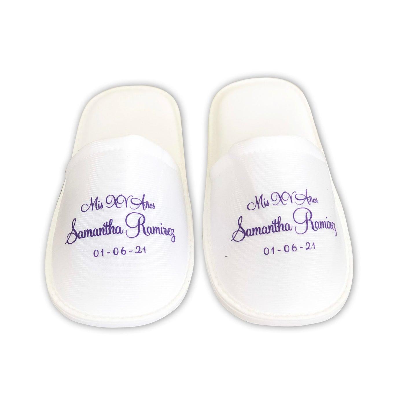 Pantuflas para XV años Personalizadas