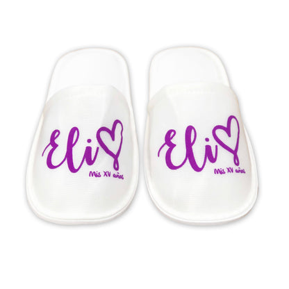 Pantuflas para XV años Personalizadas